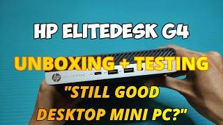 HP EliteDesk G4 Desktop Mini PC (Unboxing, Setup, and Game Testing)