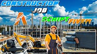 Free Construction Job Script | QBCore Framework  | FiveM Tutorial #21