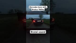 Mercedes Benz e63s Amg Brabus 760hp Brutal Sound #brabus #mercedes #night #sound #exhaust