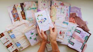 Handmade fabric journals  12 scrapbook junk journals