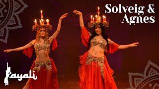 Misirlou | Solveig & Agnes | Belly Dance with Candle light trays at Layali, Sweden 2022