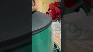 Кормушка бункерная Ptipol 20 кг с решеткой с круглыми отверстиями для кур, домашних птиц,