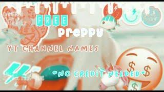 ️||PREPPY CHANNEL NAME IDEAS *NO CREDIT NEEDED*