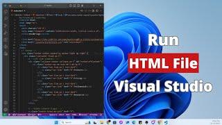 How to run HTML file on Visual Studio Code