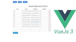 Demo Vue3 Dynamic UI Form | Vue CLI | Path 1