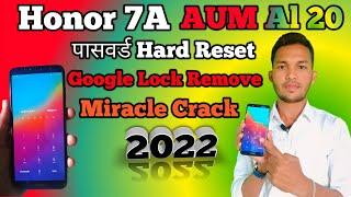 honor 7a frp bypass | honor 7a hard reset | frp unlock Miracle 2022