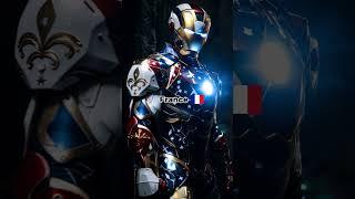 Countries as Iron mans - AI generated #ai #marvel #fusion #edit #ironman