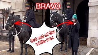 “BRAVO “The two girls walked inside without a moment's hesitation. But the guard said GET OUT