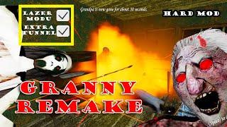 Granny Angelina Evin İçinde Hard Mod Extra Tünel ve Lazerli Mod'da Kaçış!!! Granny Remake Speedrun