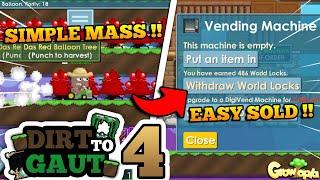 ALMOST PROFIT 5 DL FROM THIS SIMPLE MASS !! Dirt to GAUT #4 | Growtopia Indonesia