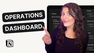 Creating an Operations Dashboard in Notion (+Free Template)