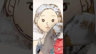 Snow White Glow Up Makeup + Hair Dye & Perm #asmr #satisfying #paperdiy #makeup