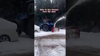 HOW FARMERS PLOW the Snow  #snowstorm #plowing #farmlife #justthebells10