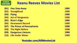 Keanu Reeves Movies List