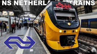  NS Trains in Amsterdam and Rotterdam - Nederlandse Spoorwegen (2023) [4K]