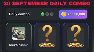 20 SEPTEMBER HAMSTER KOMBAT DAILY COMBO CARDS TODAY