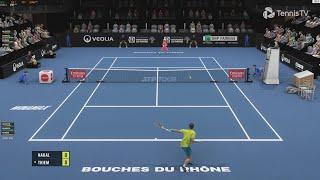 Tennis Elbow 4 | Rafael Nadal VS Dominic Thiem | MARSEILLE | XKT Mod | Gameplay