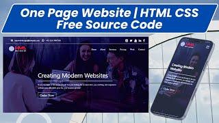 How To Make A Responsive Website Using HTML CSS and Bootstrap | Free Source Code