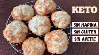 GALLETAS DE COCO (KETO) Sólo 3 ingredientes Sin Harinas - Sin Azúcar - Saludables