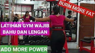 LATIHAN MENGENCANGKAN BAHU DAN LENGAN GYM BAKAR LEMAK++