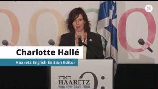 Charlotte Hallé, Haaretz English Edition Editor at HaaretzQ conference in New York