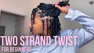 Two Strand Twist Tutorial | BEST Protective Style for Length Retention