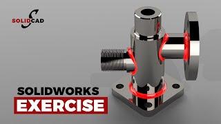 SolidWorks Exercise 25 (Move/Copy Body) | SolidWorks Tutorial | SolidCad