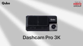 Qubo Dashcam Pro 3K | India's Number 1 Dash cam | Trust of Hero Group | 5MP QHD Resolution