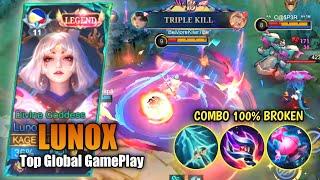 LUNOX SKY PIERCER (must try)!! The Best Lunox Build If You Meet an Enemy With Little Blood 100%