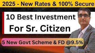 10 Best investment options for senior citizens 2025 |  New schemes for 60+ age in India