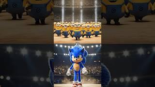 Minions vs Sonic, Amy Rose, Knuckles, Shadow, Miles, Silver Sonic, Super Sonic