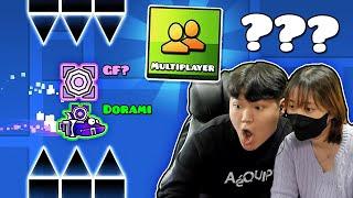 THE ULTIMATE Geometry Dash Multiplayer (With girlfriend)