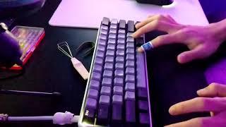 Cherry MX Silent Black Sound Test (GK61) (Stock vs. Lubed)