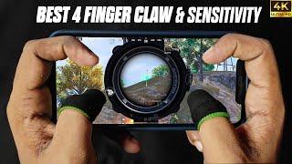 NEW UPDATE 3.4  BEST SENSITIVITY CODE+CONTROL SETTINGS BGMI/PUBG MOBILE | BEST 4 FINGER CONTROL