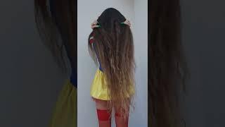 My super long hair #longhair #hair #hairplay #fun #youtube #wavyhair #foryou #youtube #shorts #love