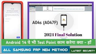 Samsung Android 14 Frp Unlock 2024  || Samsung A04s (A047F) Android 14 Frp Unlock By Chimera Tool