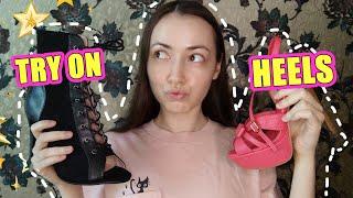 TRY ON, heels , ASMR #asmr #feetsounds