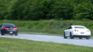 Nissan GT-R vs infiniti G35 turbo 633 whp