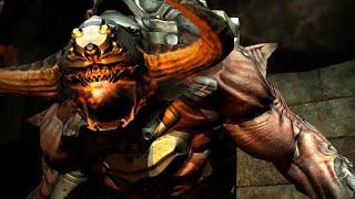 Концовка DOOM 3. Уничтожение Адской дыры и смерть Кибердемона.