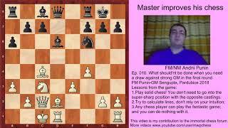 Chess-What shouldn't be done when you need a draw against strong GM in the final round