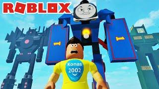 ROBLOX GIANT ROBOT THOMAS TRANSFORMERS !  | Roblox Gameplay || Konas2002