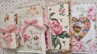 4 Shabby Chic Creations | Junk Journal flip throughs