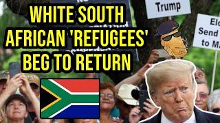 White South African 'Refugees' Beg to Return From USA
