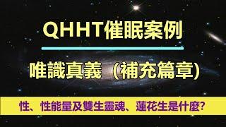 【QHHT催眠案例】唯識真義（補充篇章）；「性、性能量及雙生靈魂、蓮花生是什麼？」