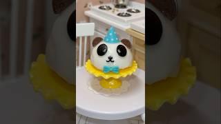 Panda Birthday Cake!  #miniverse #birthdaycake #cake #birthday #shorts #cute #love #panda #fyp