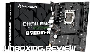 MAXSUN  B760M-N D5 a PLACA MÃE DDR5 MAIS barata NO BRASIL unboxing e REVIEW