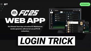 EA FC 25 Web App • Trick zum Einloggen  (Tutorial)