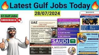 Latest free gulf jobs today, gulf job vacancy 2024, dubai jobs, gulf jobs july 2024, gulf interviews