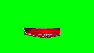 WWE green screen Raw & SD nameplates