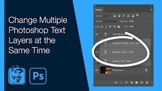 Change Multiple Photoshop Text Layers at Same Time